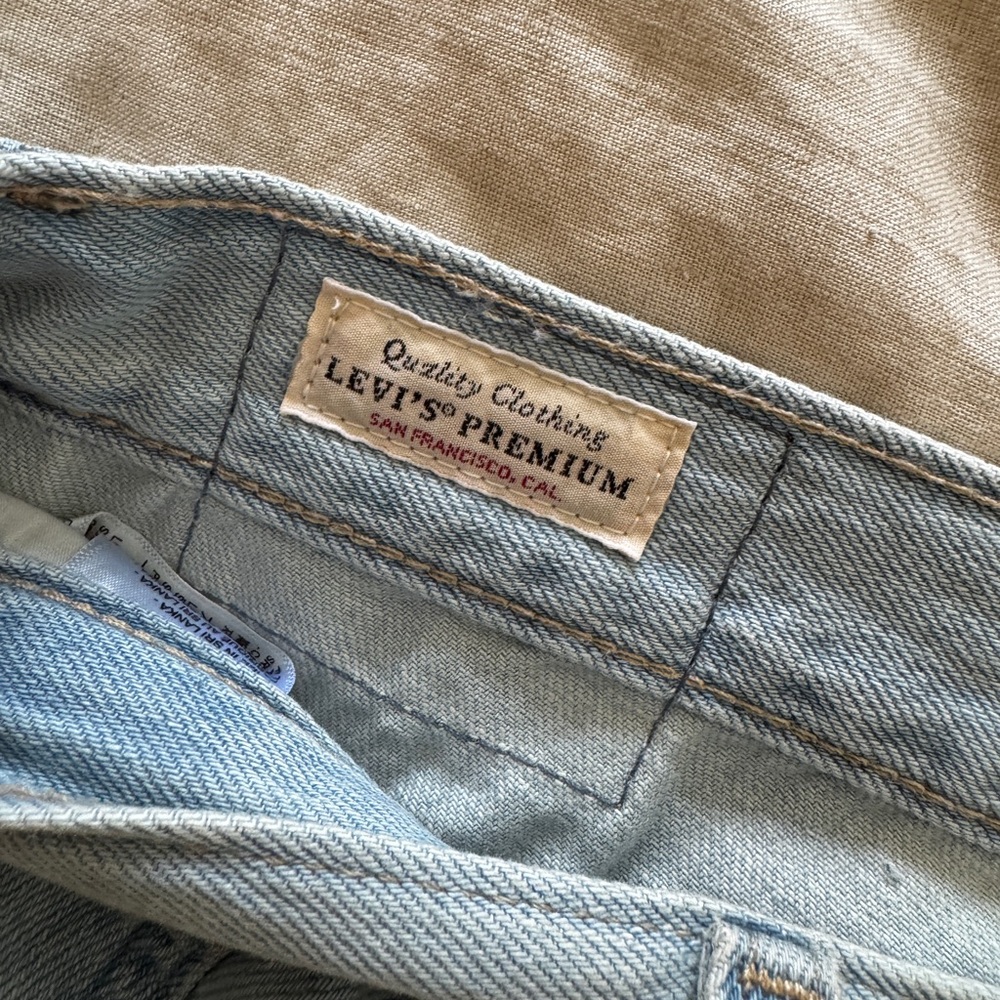 XL BAGGY STRAIGHT LINEN+ DENIM WOMEN'S JEANS Size 29 - Picture 11 of 12
